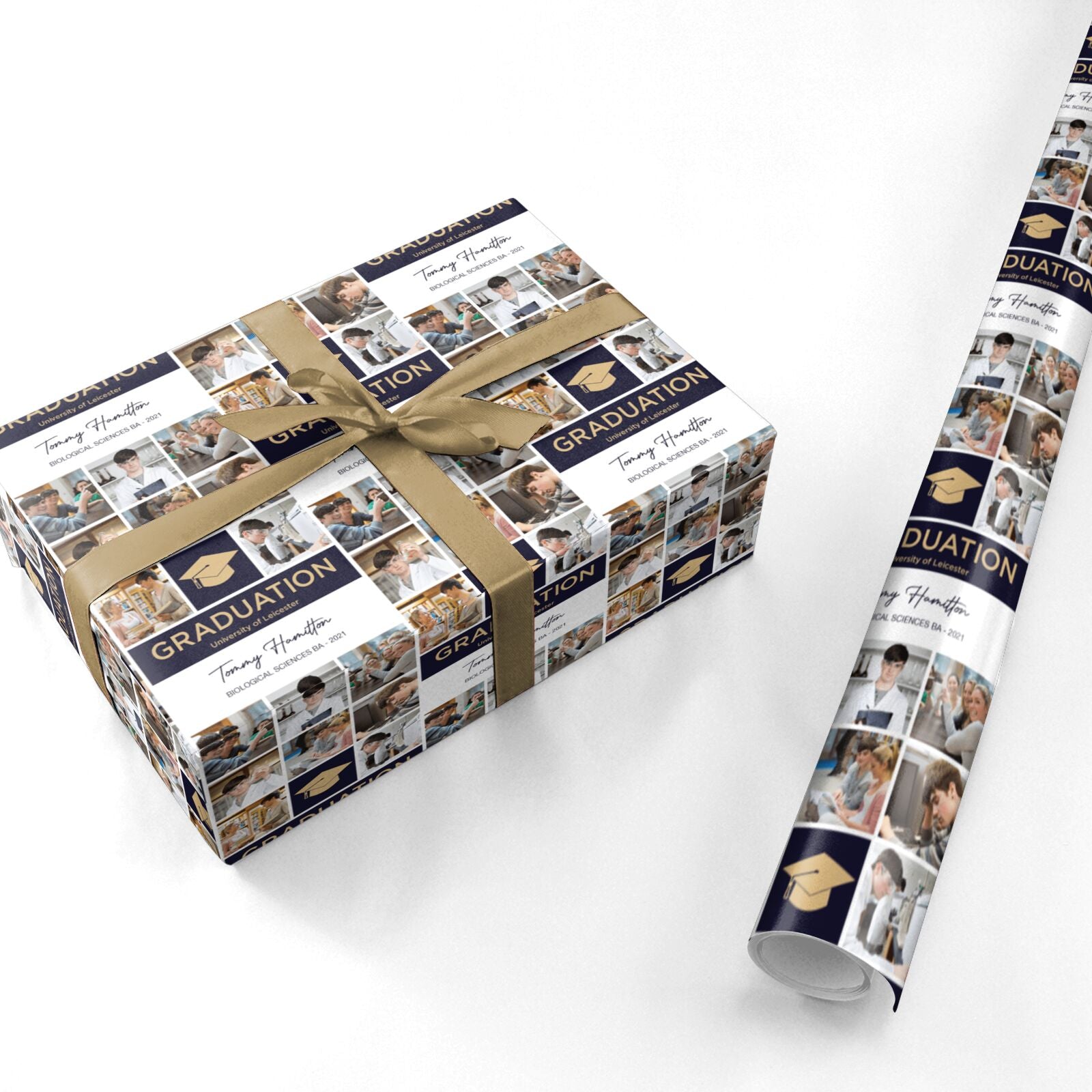 Graduation Personalised Photos Personalised Wrapping Paper