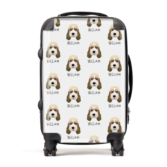 Grand Basset Griffon Vendeen Icon with Name Suitcase