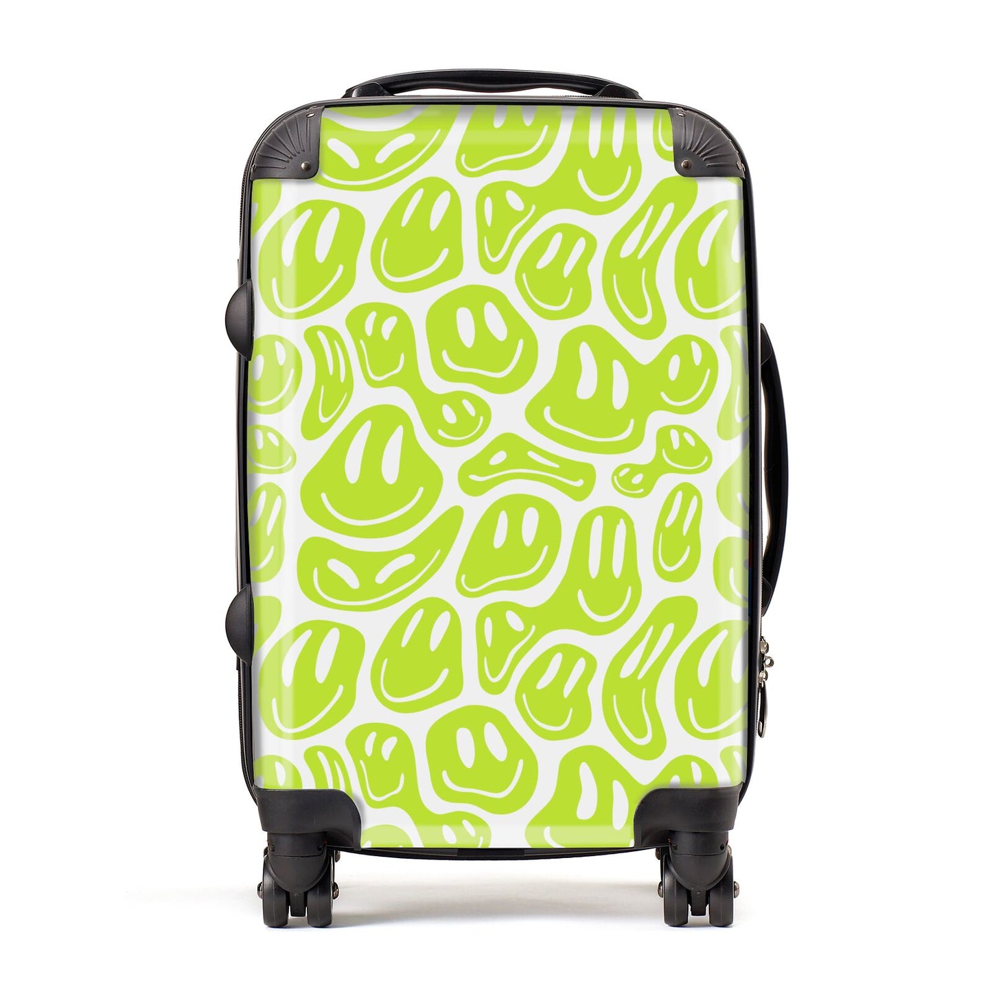 Green Happy Face Suitcase