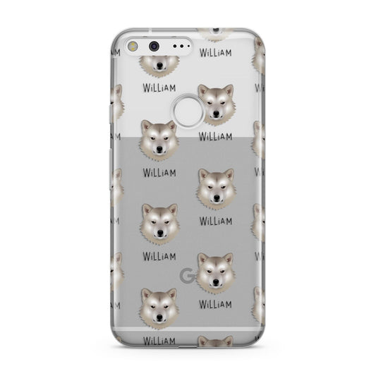 Greenland Dog Icon with Name Google Pixel Case