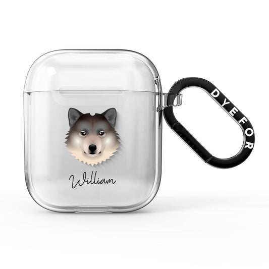Greenland Dog Personalised AirPods Clear Case