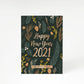 Grey Copper Family Name New Year s A5 Greetings Card