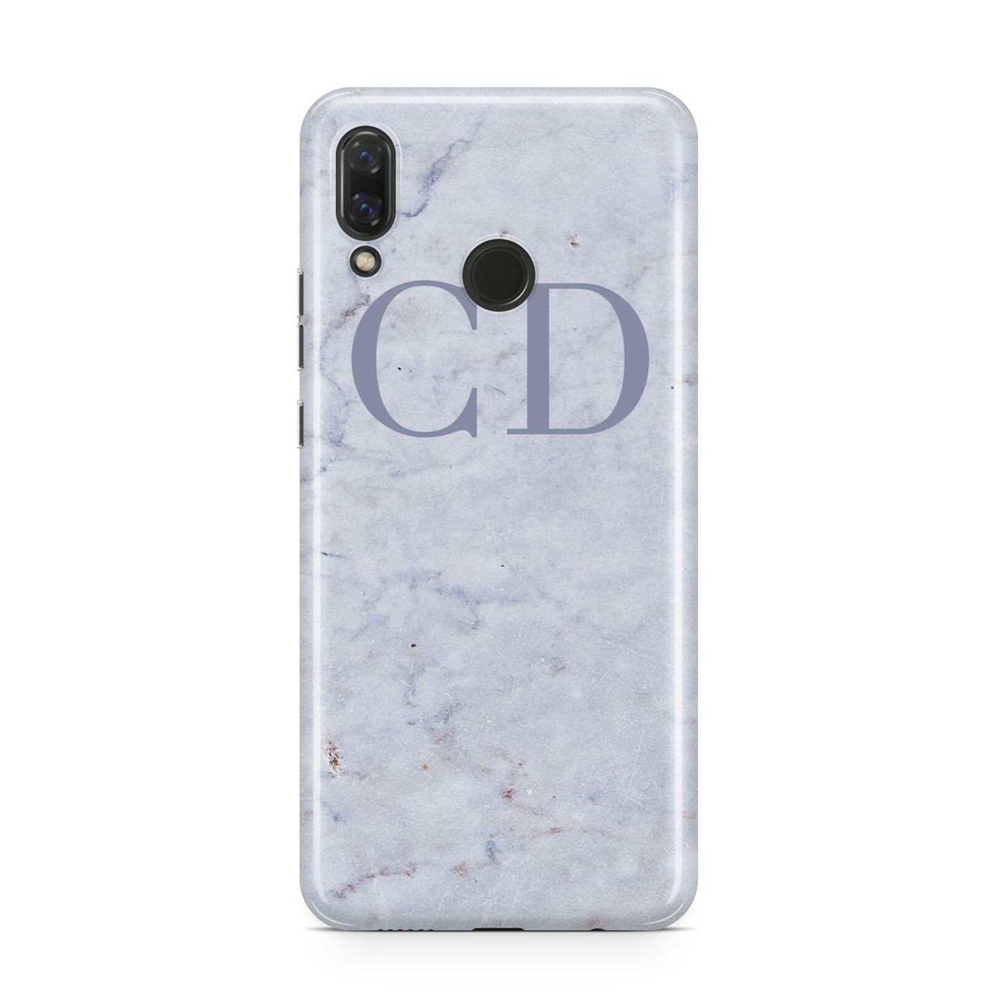 Grey Marble Grey Initials Huawei Nova 3 Phone Case