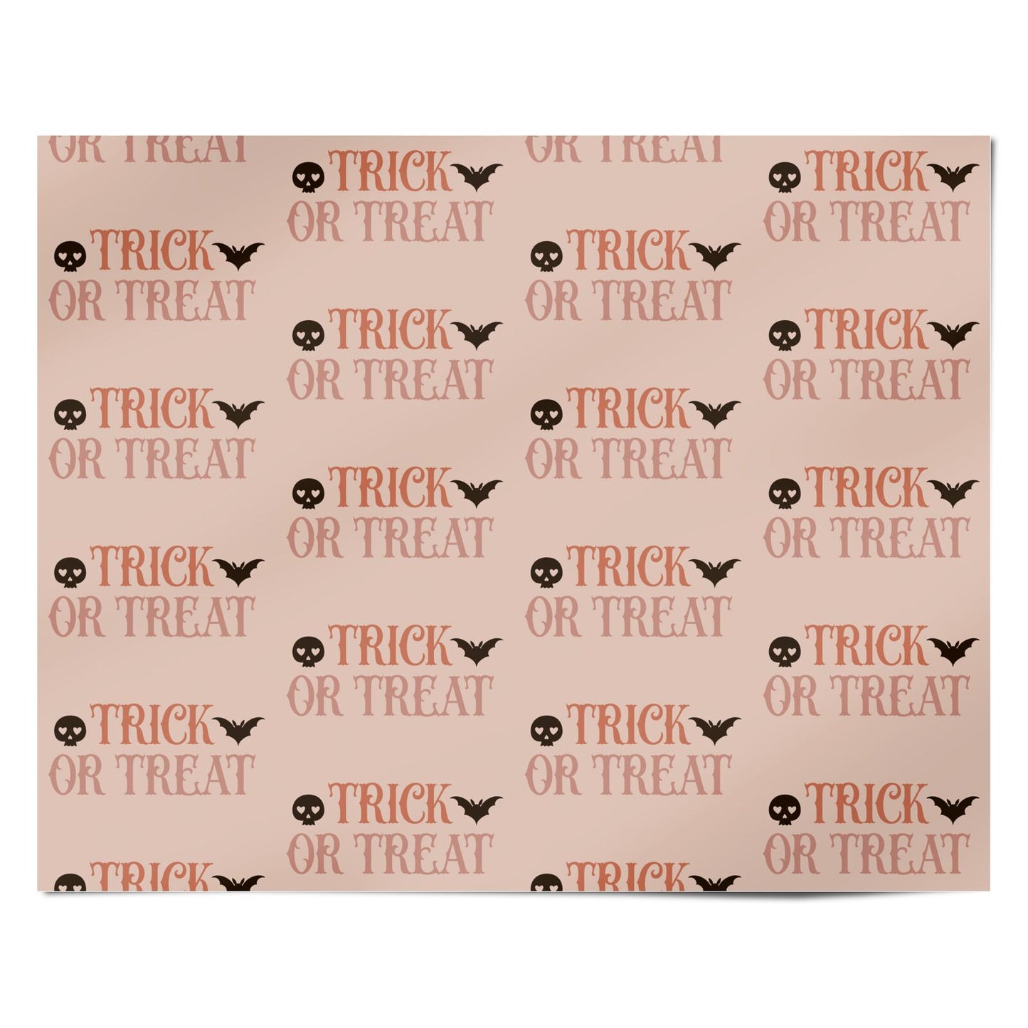 Halloween Trick or Treat Personalised Wrapping Paper Alternative