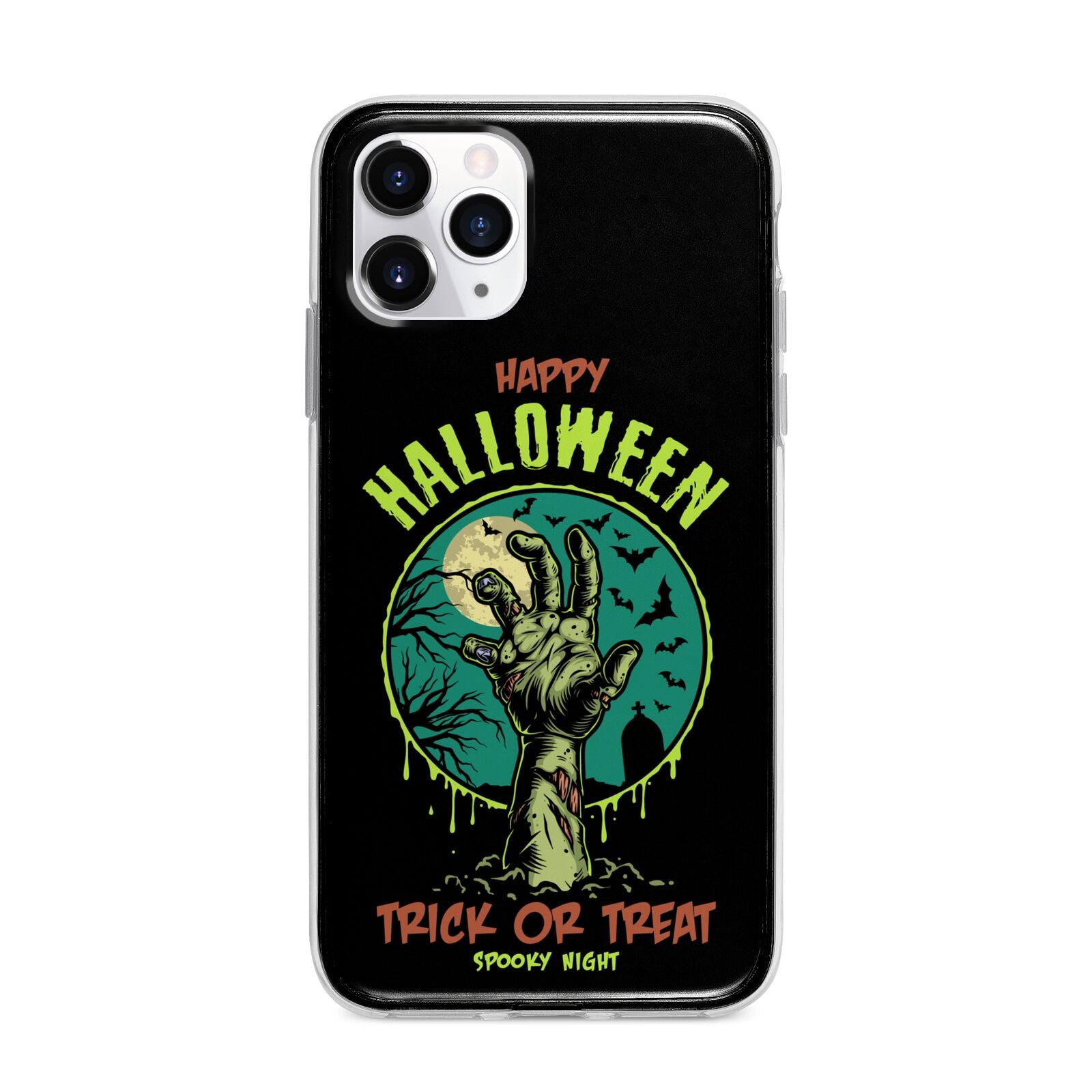 Halloween Zombie Hand Apple iPhone 11 Pro in Silver with Bumper Case