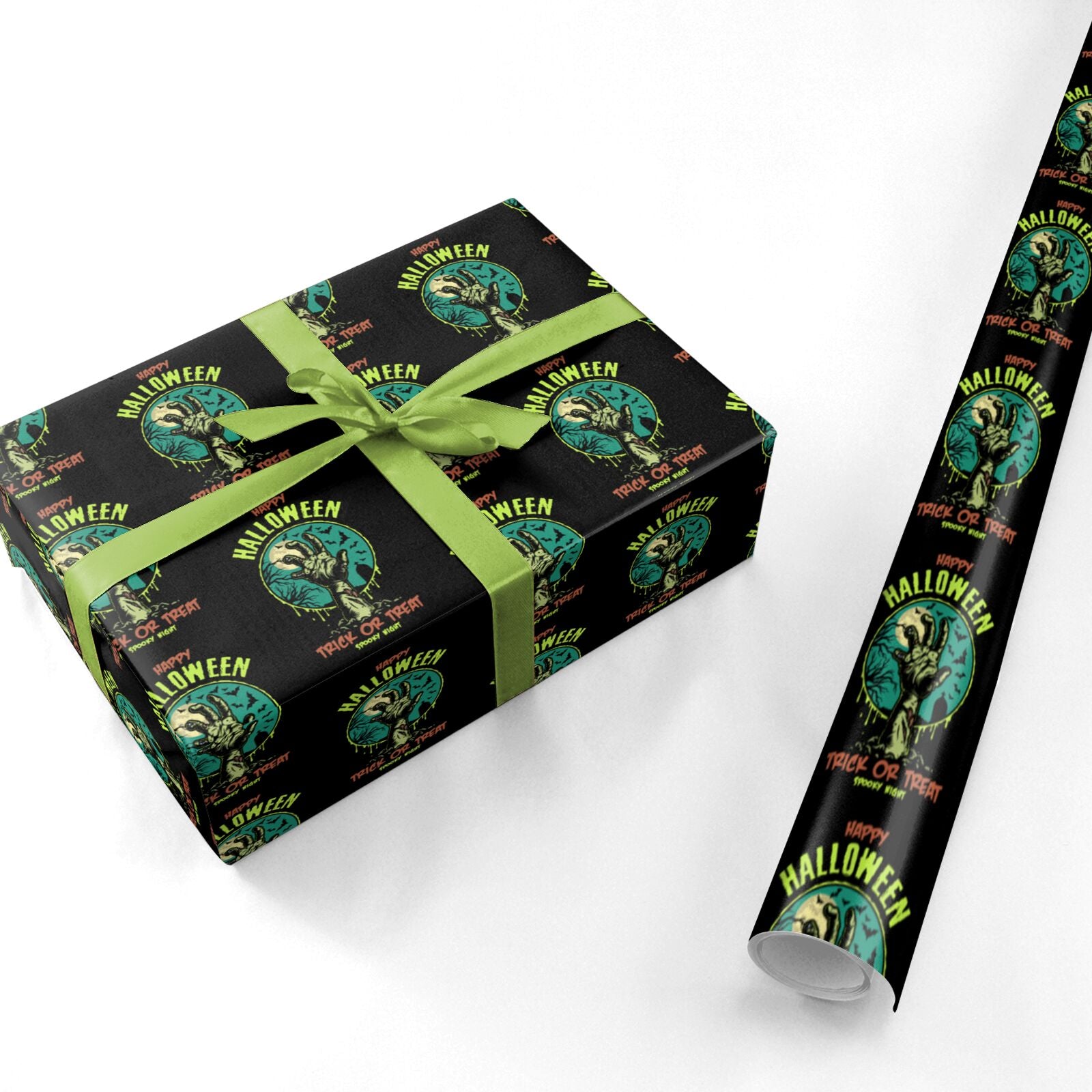 Halloween Zombie Hand Personalised Wrapping Paper