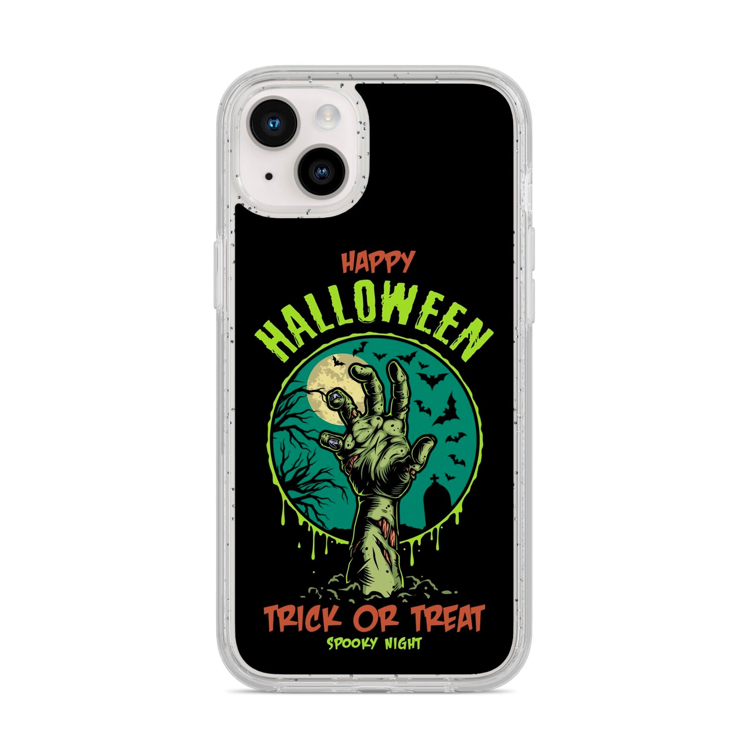 Halloween Zombie Hand iPhone 14 Plus Glitter Tough Case Starlight