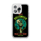 Halloween Zombie Hand iPhone 14 Pro Max Clear Tough Case Silver
