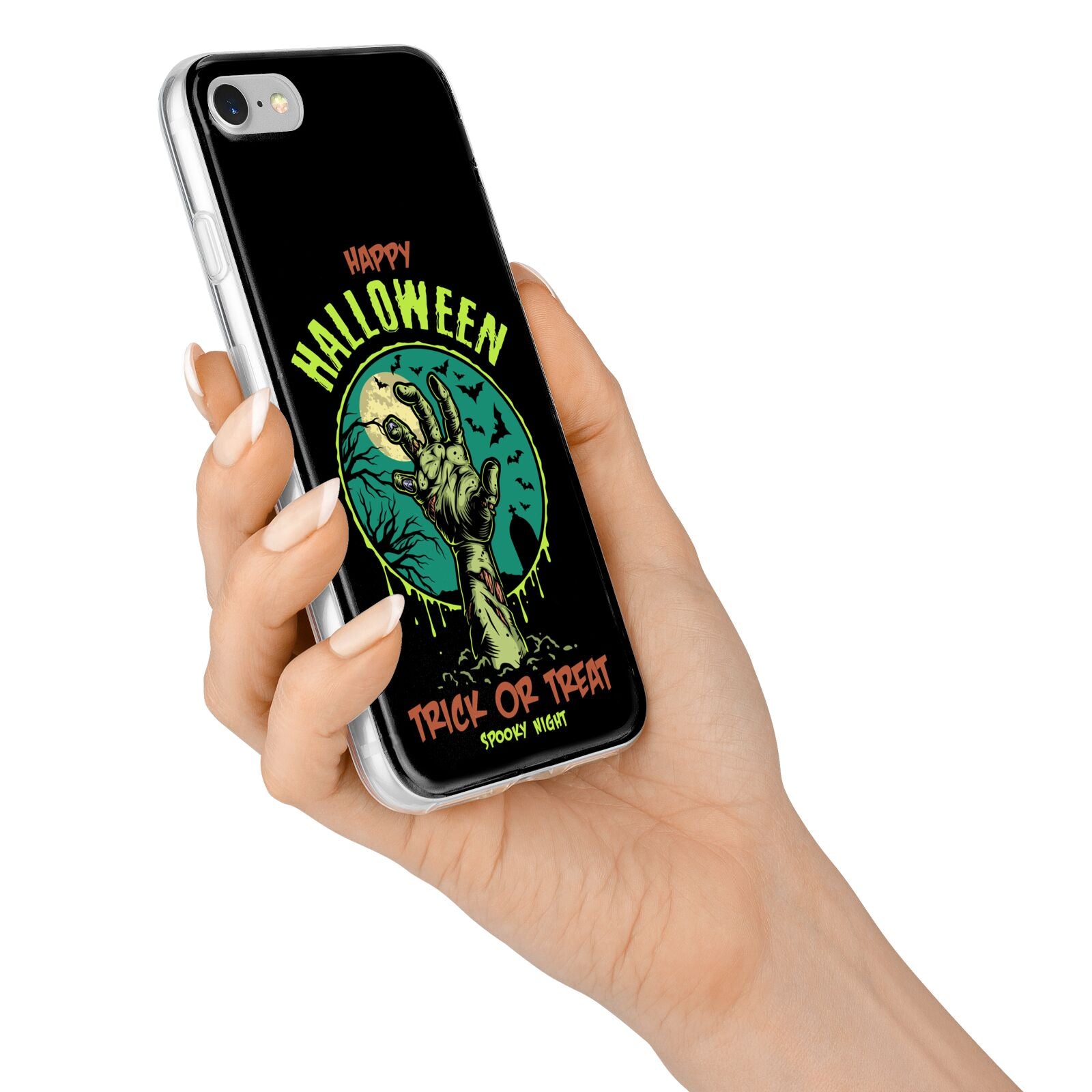 Halloween Zombie Hand iPhone 7 Bumper Case on Silver iPhone Alternative Image