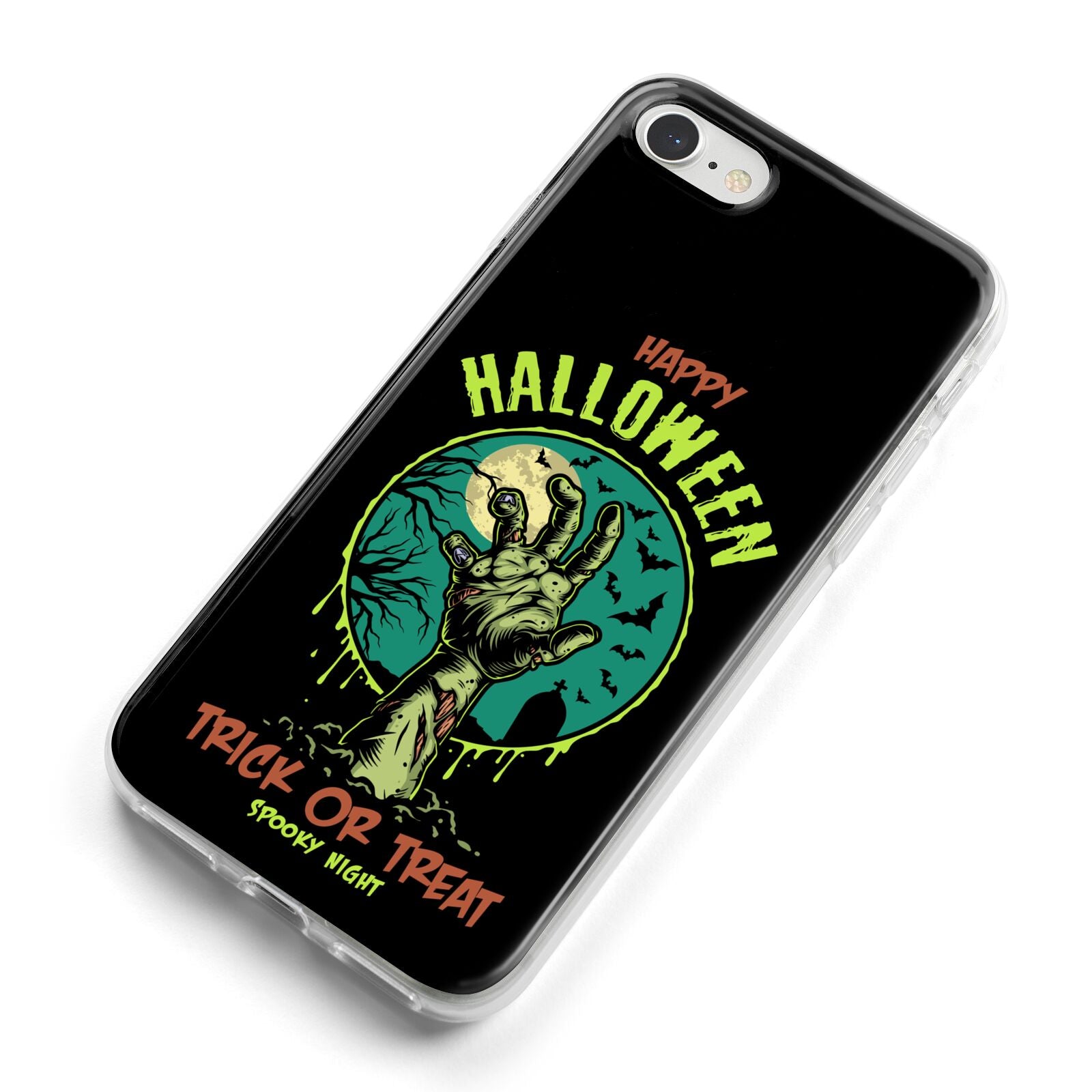 Halloween Zombie Hand iPhone 8 Bumper Case on Silver iPhone Alternative Image