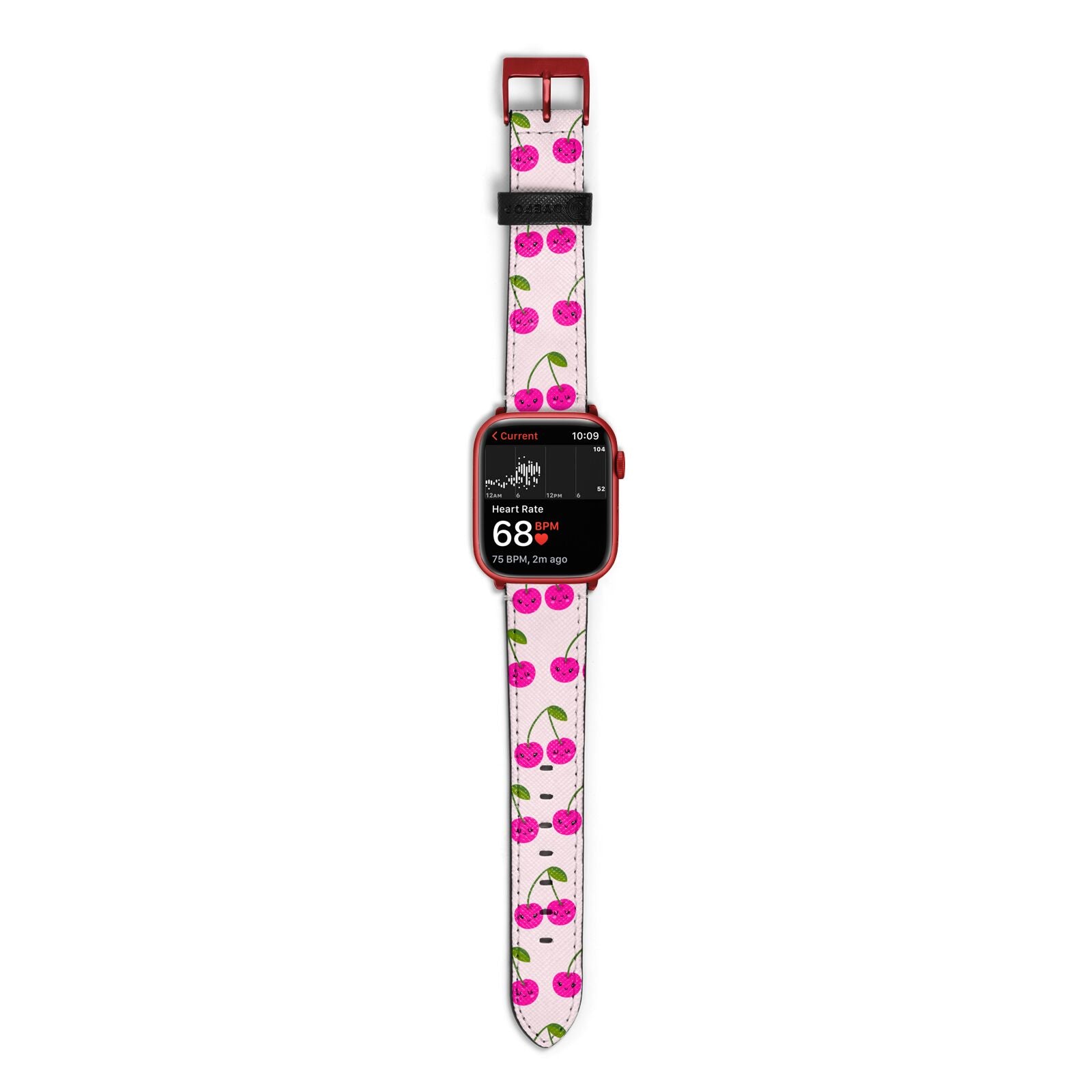 Happy Cherry Apple Watch Strap Size 38mm with Red Hardware