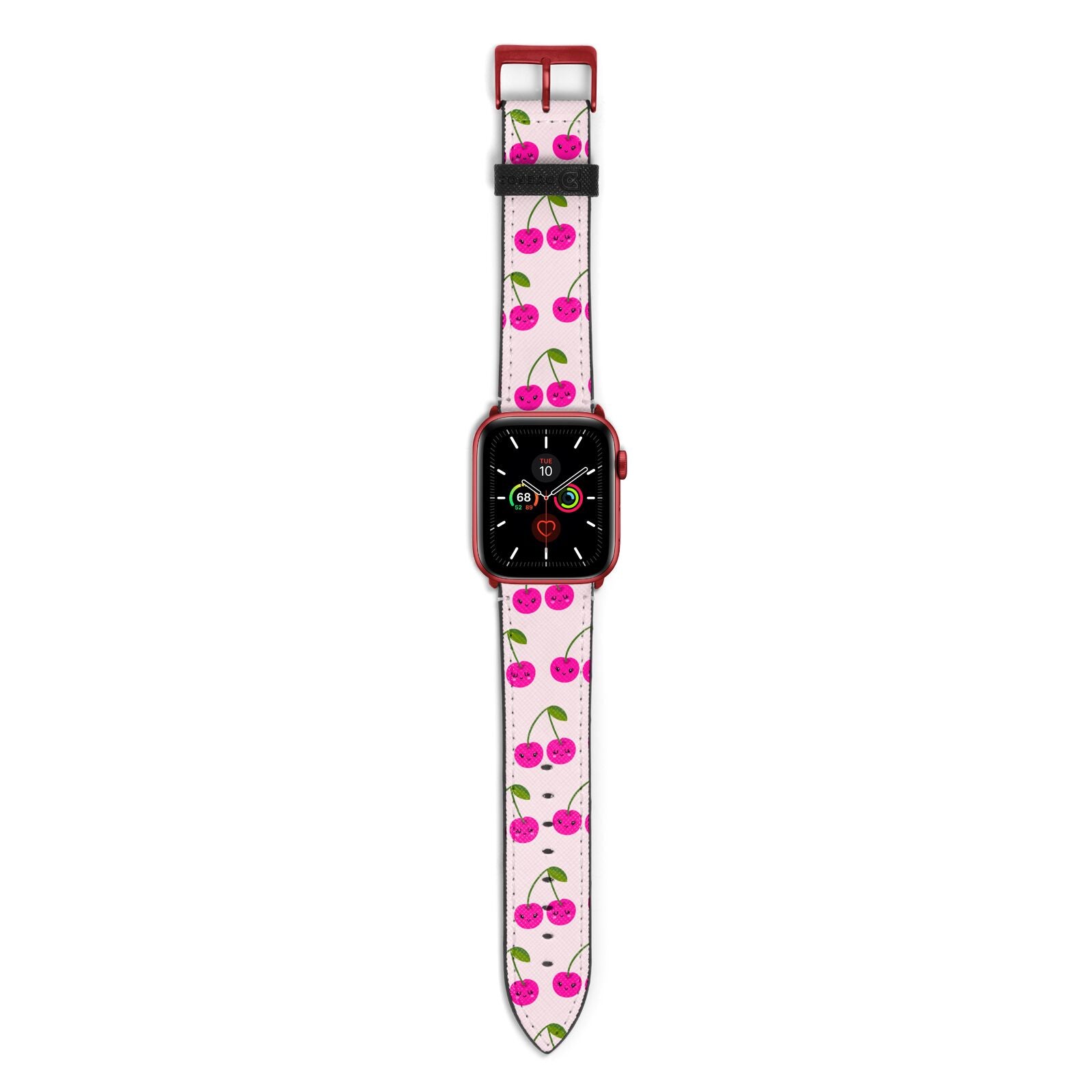 Happy Cherry Apple Watch Strap with Red Hardware