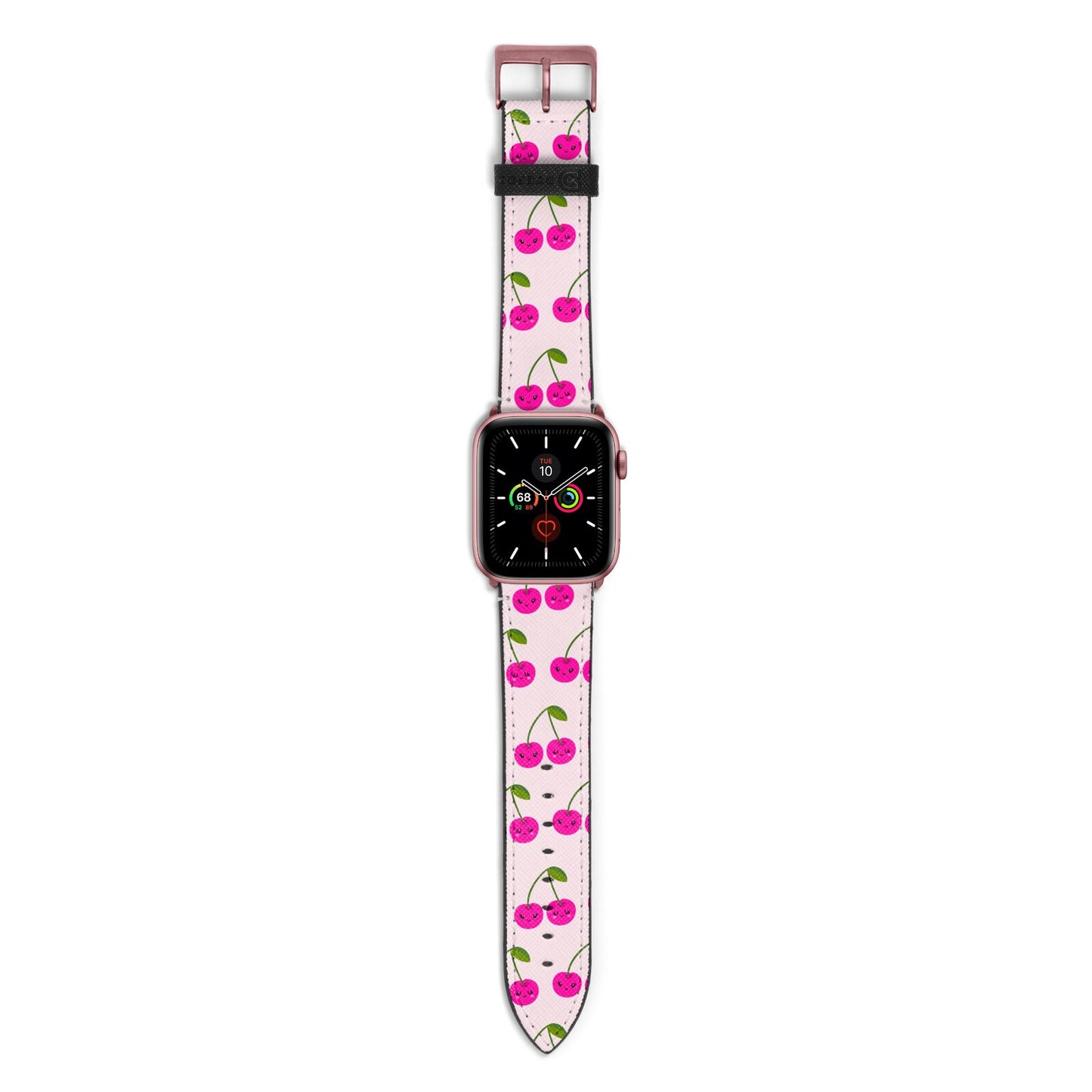 Happy Cherry Apple Watch Strap with Rose Gold Hardware
