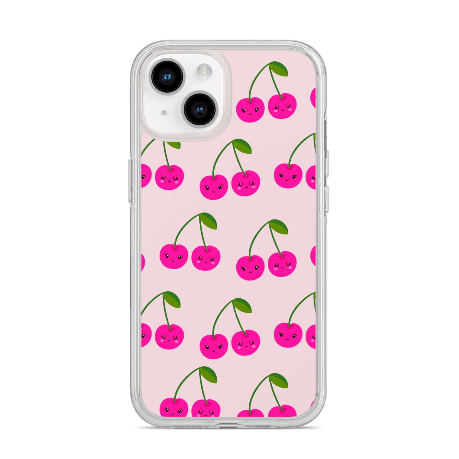 Happy Cherry iPhone 14 Clear Tough Case Starlight