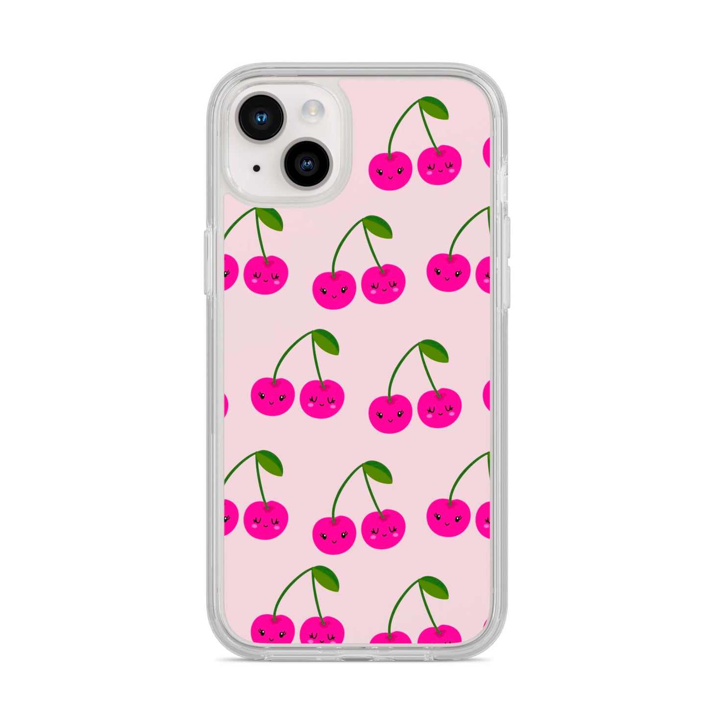 Happy Cherry iPhone 14 Plus Clear Tough Case Starlight