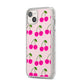 Happy Cherry iPhone 14 Plus Glitter Tough Case Starlight Angled Image