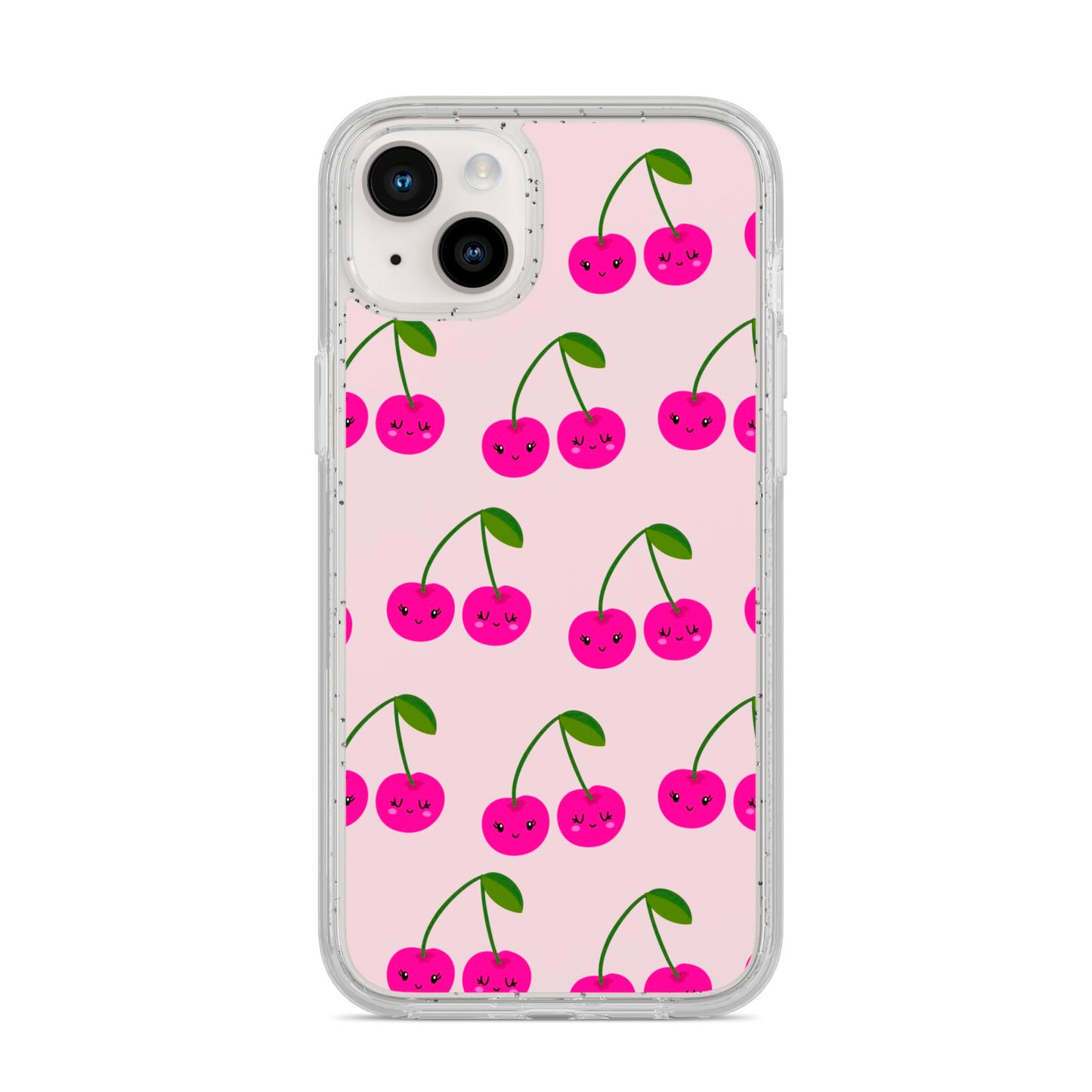 Happy Cherry iPhone 14 Plus Glitter Tough Case Starlight