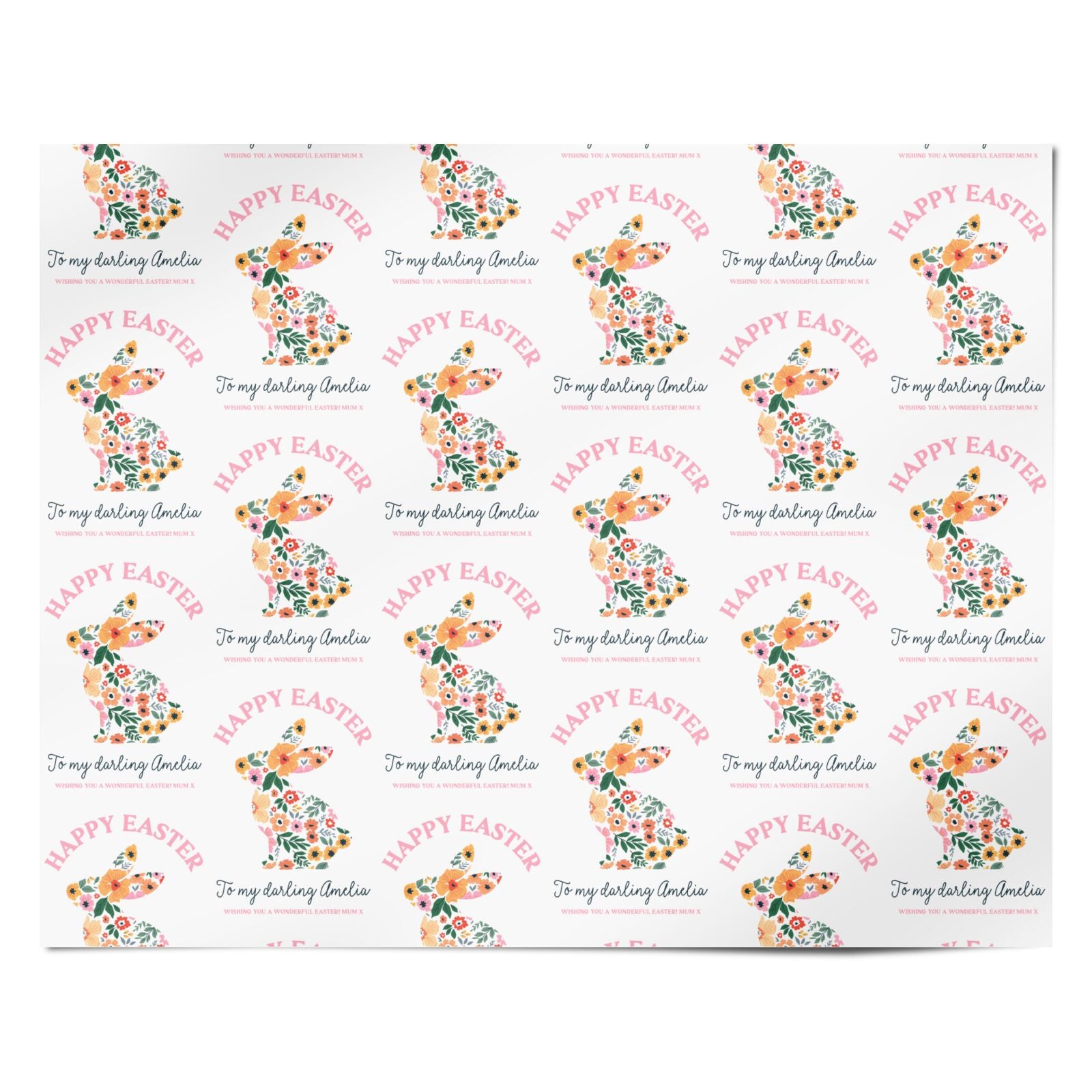 Happy Easter Personalised Wrapping Paper Alternative