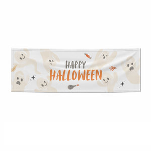 Happy Halloween Ghosts Banner