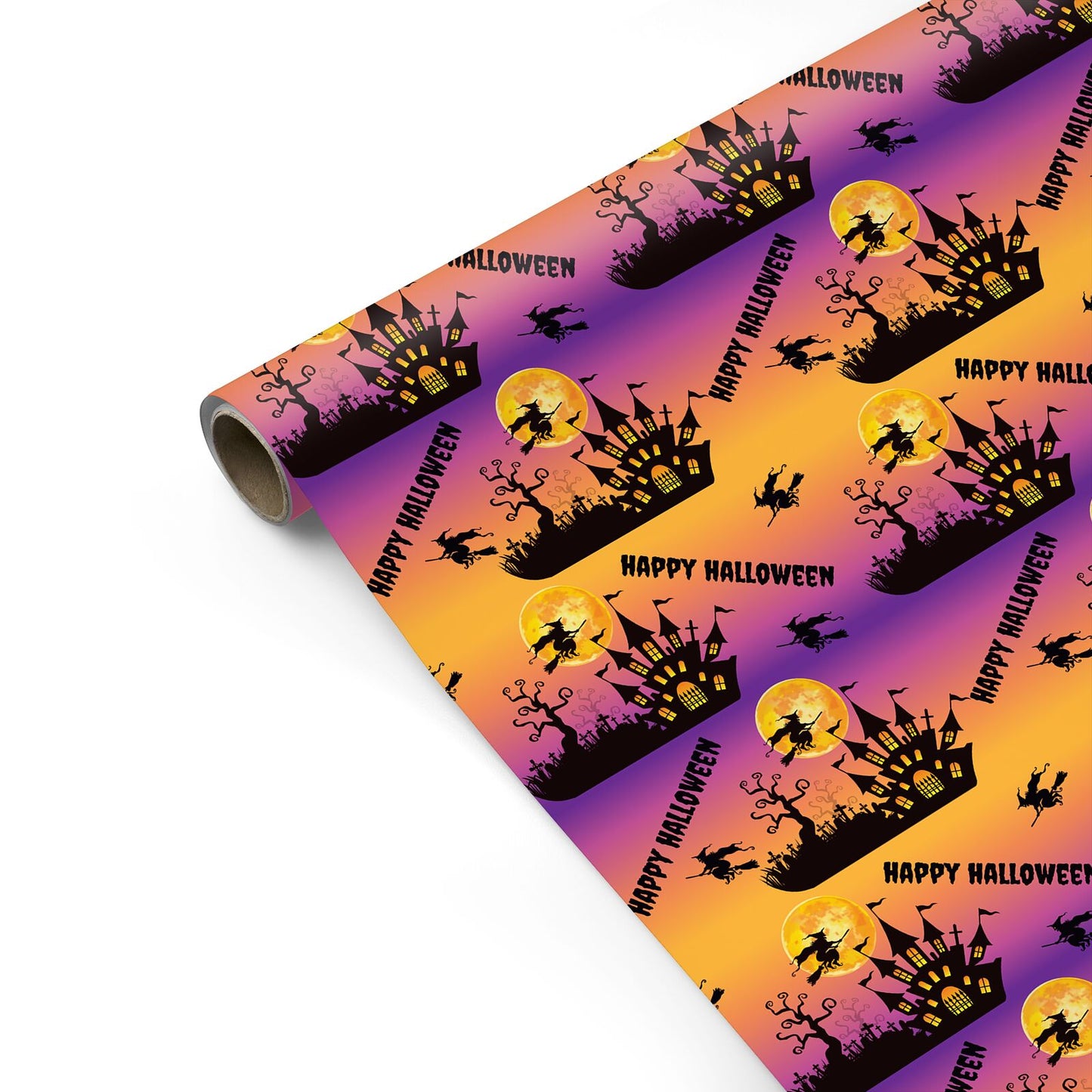 Happy Halloween Witch Personalised Gift Wrap
