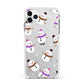 Happy Snowmen Illustrations Apple iPhone 11 Pro Max in Silver with White Impact Case