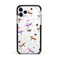 Happy Snowmen Illustrations Apple iPhone 11 Pro in Silver with Black Impact Case