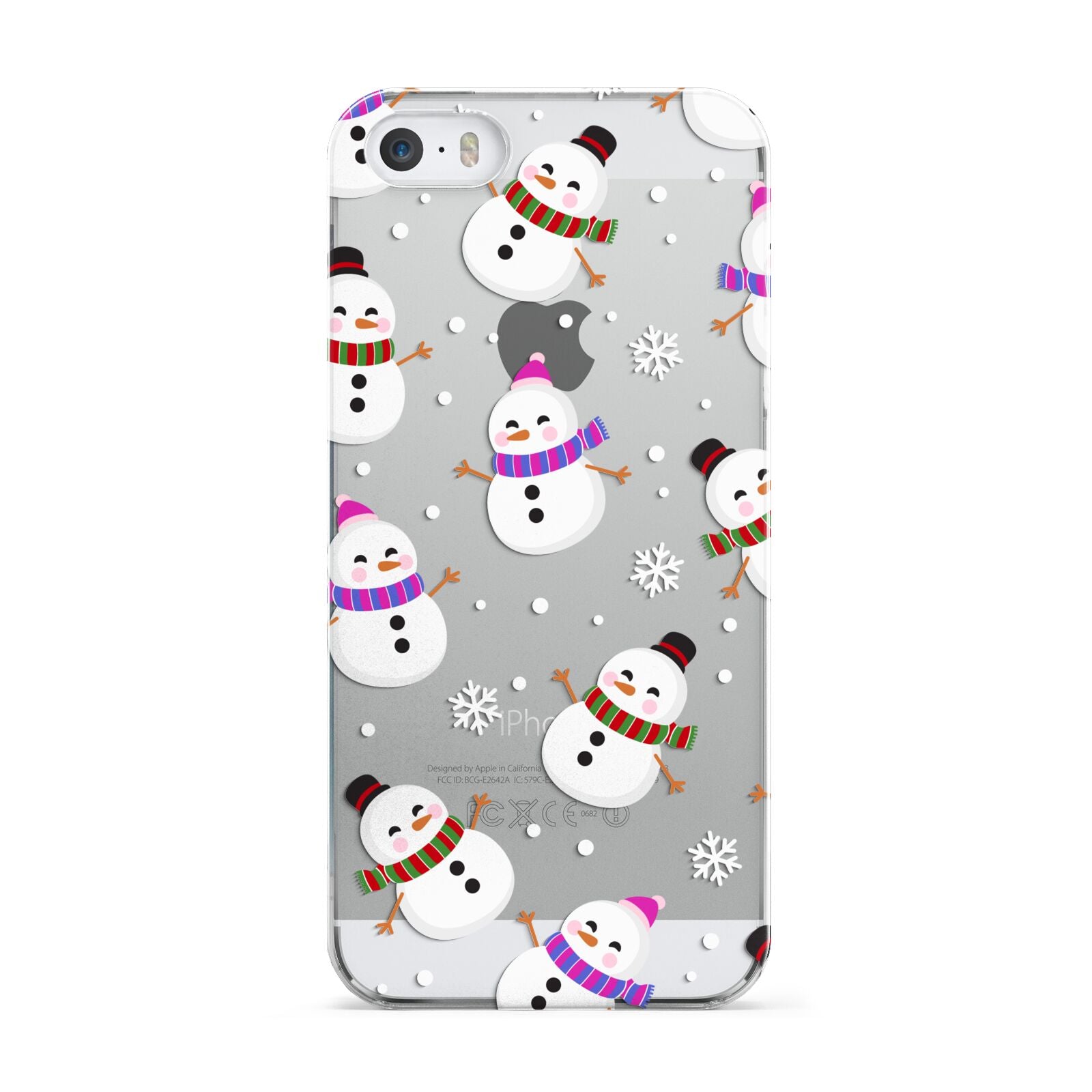 Happy Snowmen Illustrations Apple iPhone 5 Case