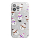 Happy Snowmen Illustrations iPhone 13 Pro Max TPU Impact Case with White Edges
