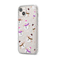 Happy Snowmen Illustrations iPhone 14 Plus Clear Tough Case Starlight Angled Image