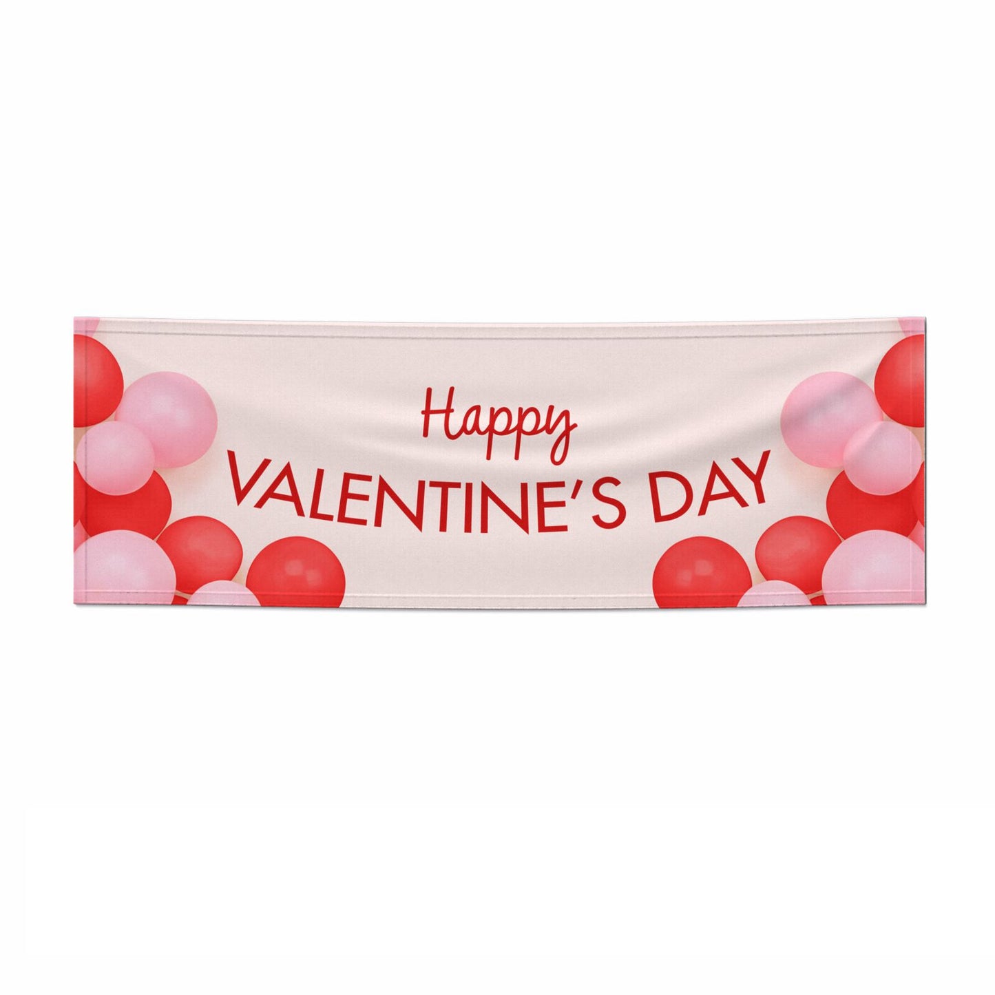 Happy Valentine s Day 6x2 Paper Banner