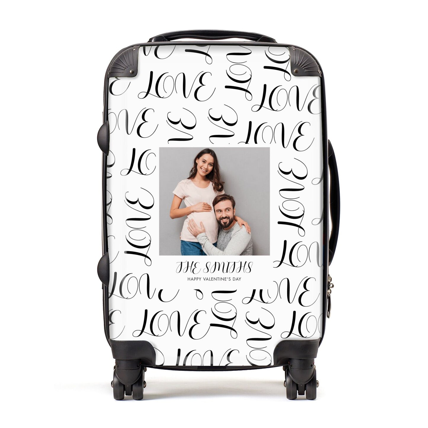 Happy Valentines Day Photo Upload Suitcase