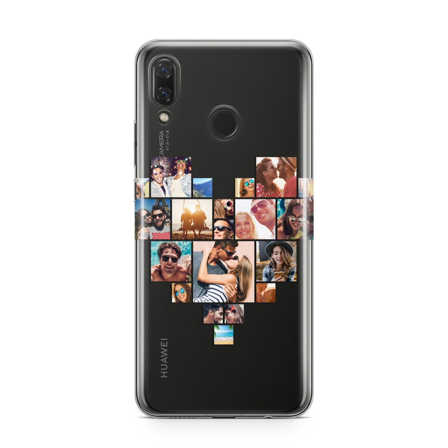 Heart Shaped Photo Montage Upload Huawei Nova 3 Phone Case