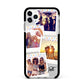 Heart Tape Photo with Text Apple iPhone 11 Pro Max in Silver with Black Impact Case