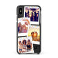 Heart Tape Photo with Text Apple iPhone Xs Max Impact Case Black Edge on Black Phone