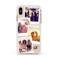 Heart Tape Photo with Text Apple iPhone Xs Max Impact Case White Edge on Gold Phone