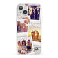 Heart Tape Photo with Text iPhone 13 Clear Bumper Case