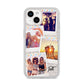 Heart Tape Photo with Text iPhone 14 Glitter Tough Case Starlight