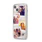 Heart Tape Photo with Text iPhone 14 Plus Clear Tough Case Starlight Angled Image