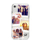 Heart Tape Photo with Text iPhone 8 Bumper Case on Silver iPhone