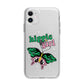Hippie Girl Apple iPhone 11 in White with Bumper Case