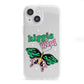 Hippie Girl iPhone 13 Mini Clear Bumper Case