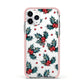 Holly berry Apple iPhone 11 Pro in Silver with Pink Impact Case