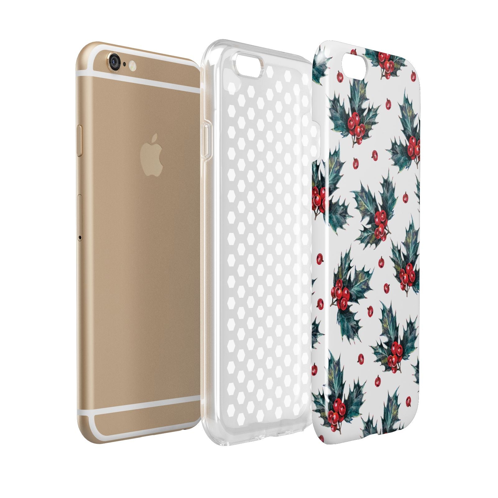 Holly berry Apple iPhone 6 3D Tough Case Expanded view