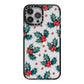 Holly berry iPhone 13 Pro Max Black Impact Case on Silver phone