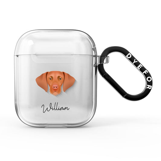Hungarian Vizsla Personalised AirPods Clear Case