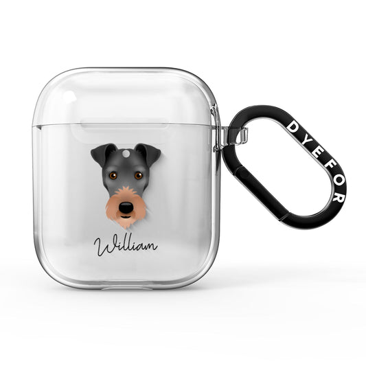 Irish Terrier Personalised AirPods Clear Case