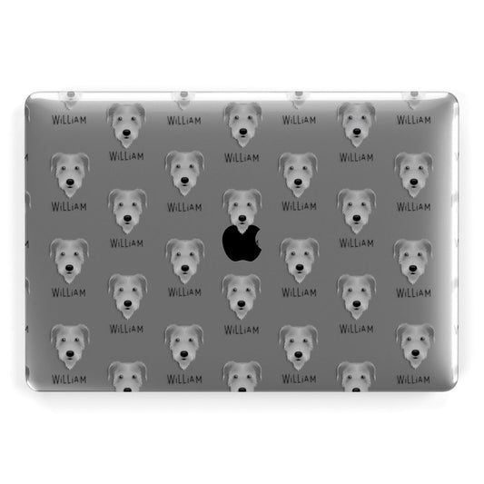 Irish Wolfhound Icon with Name Apple MacBook Case