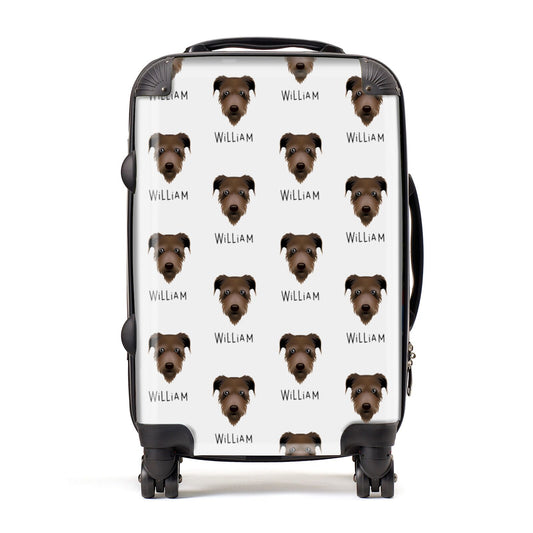 Irish Wolfhound Icon with Name Suitcase