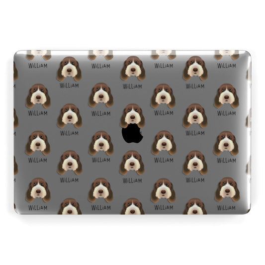 Italian Spinone Icon with Name Apple MacBook Case