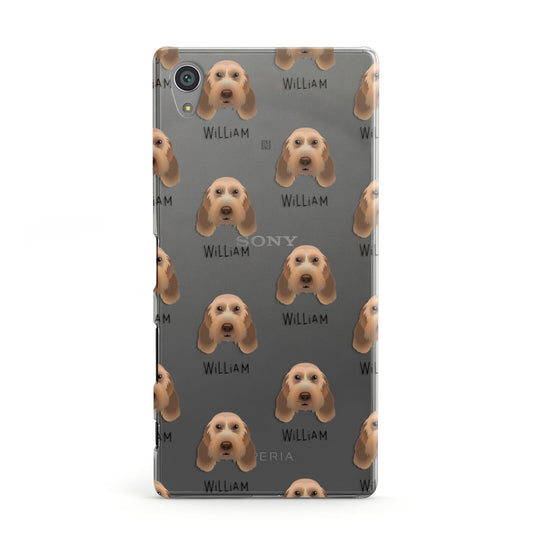 Italian Spinone Icon with Name Sony Xperia Case